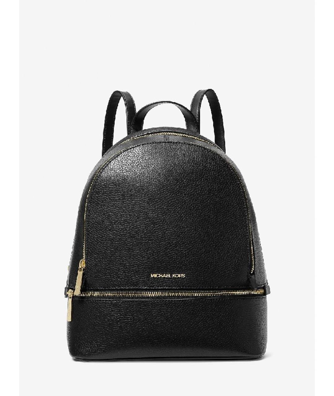 MICHAEL KORS Черный кожаный рюкзак, фото 6