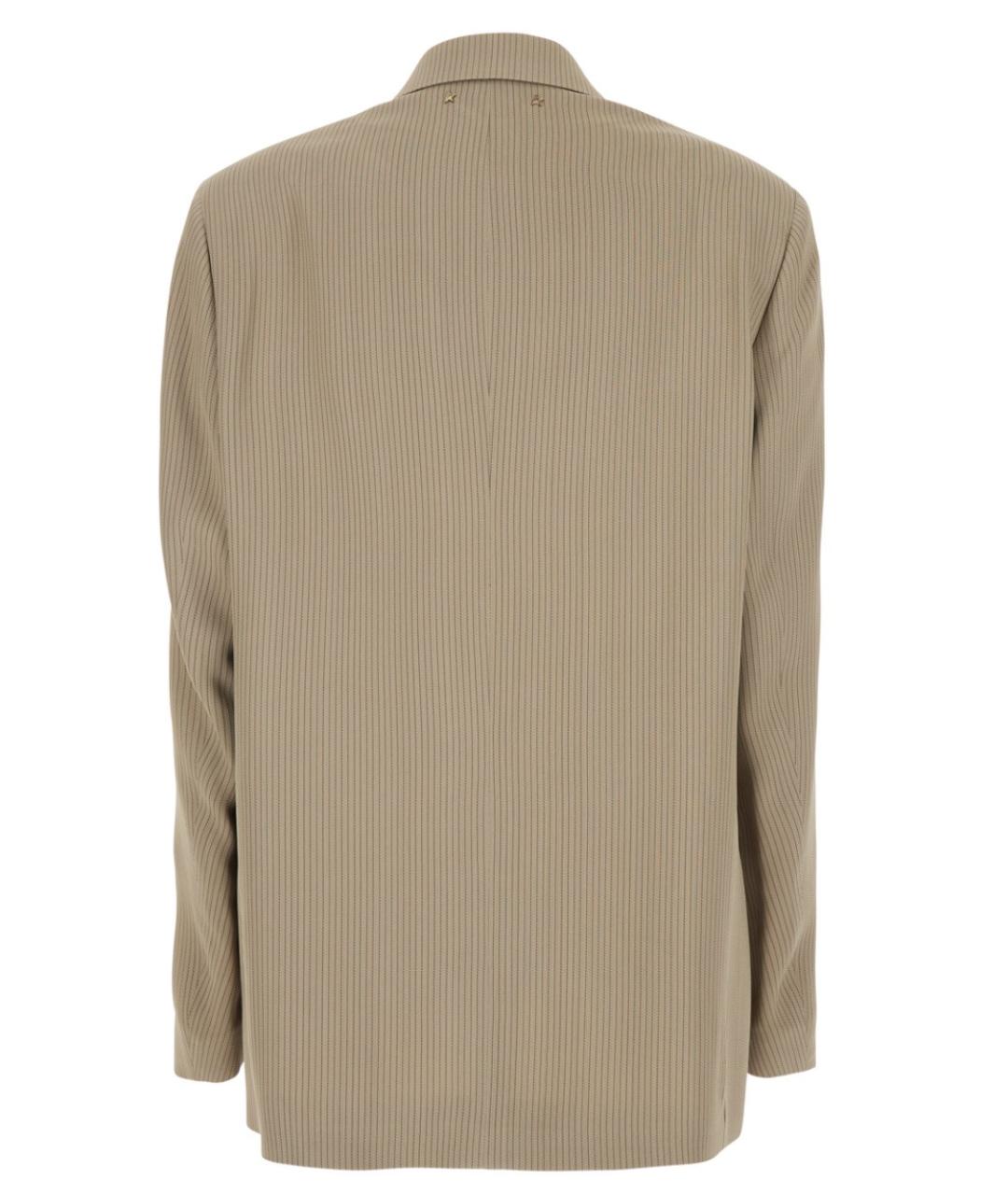 GOLDEN GOOSE DELUXE BRAND Бежевый вискозный жакет/пиджак, фото 2