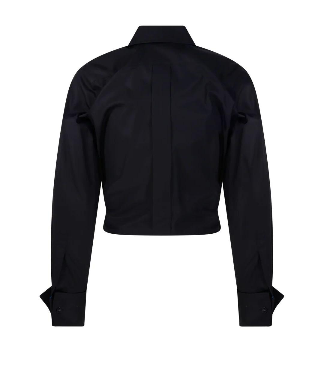 MAX MARA Черная хлопковая рубашка, фото 2