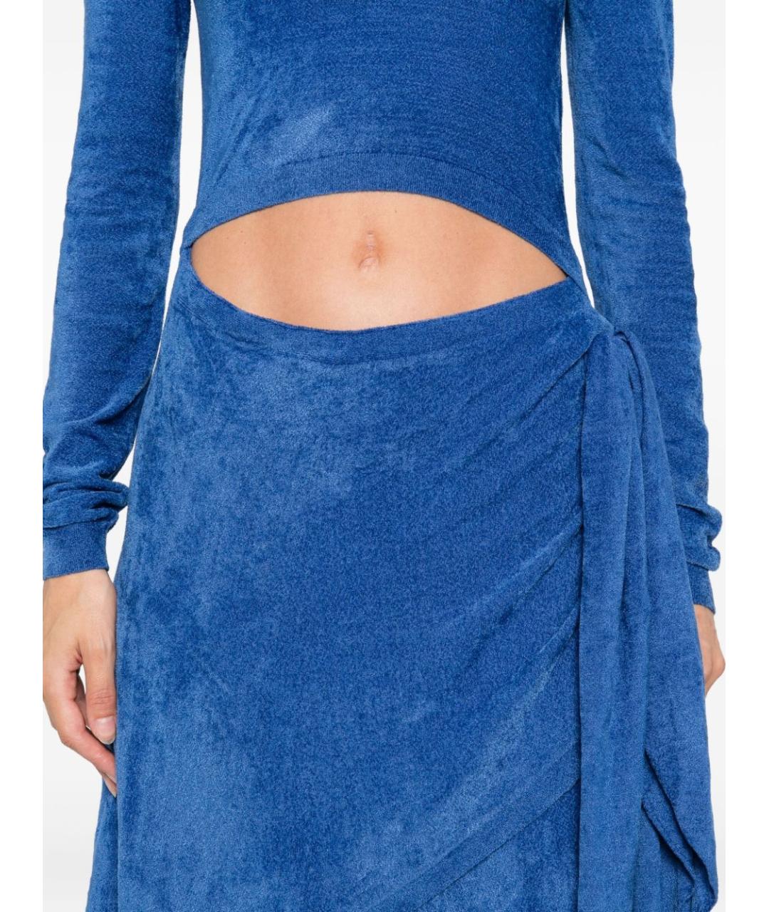 DIESEL Синее полиамидовое платье, фото 3