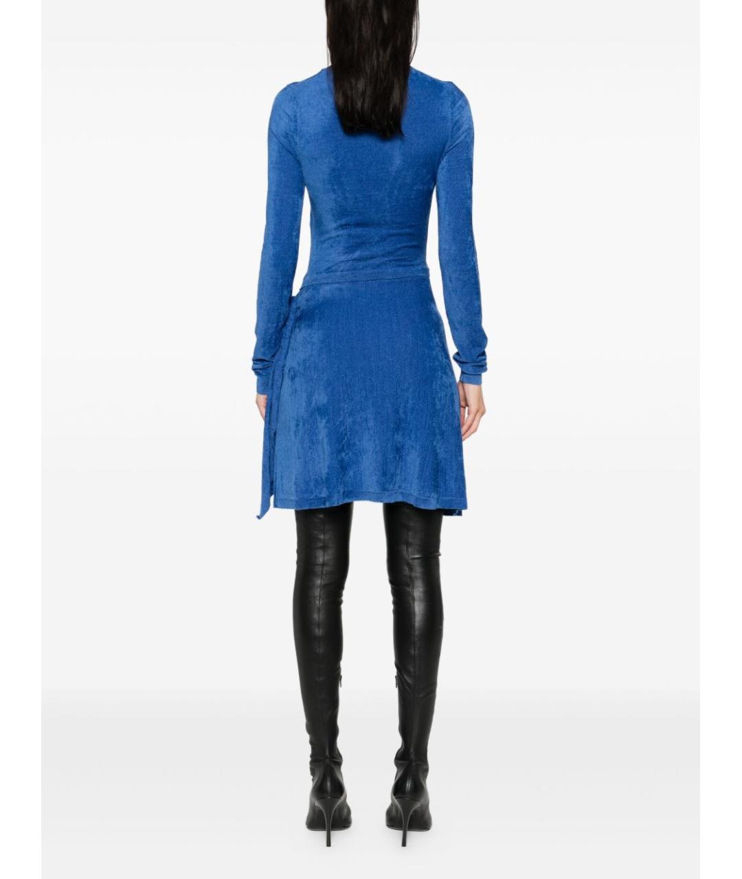 DIESEL Синее полиамидовое платье, фото 4