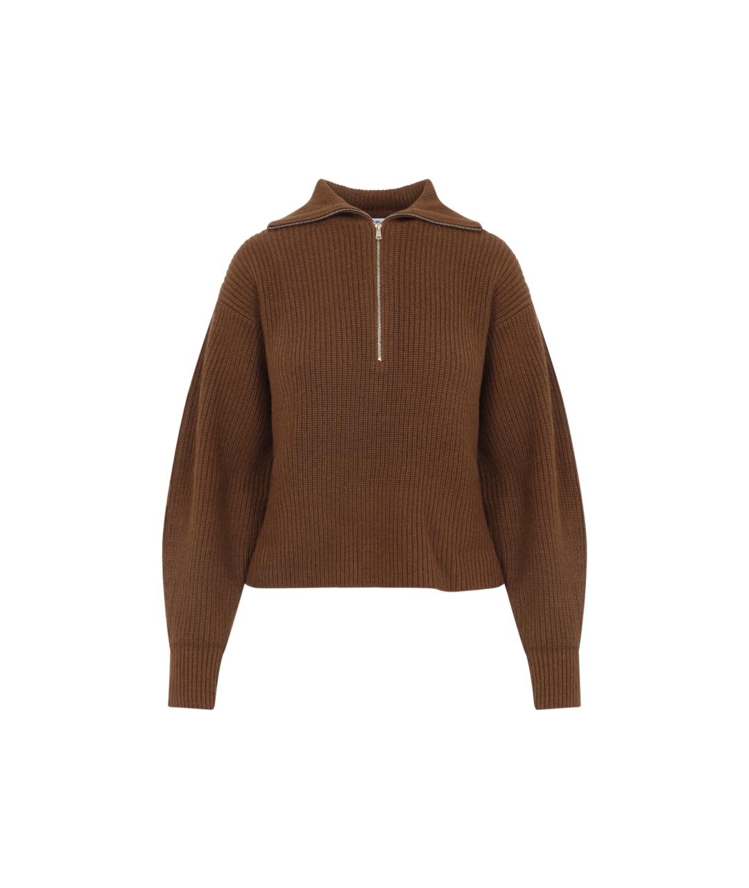 MAX MARA Коричневый кашемировый джемпер / свитер, фото 1