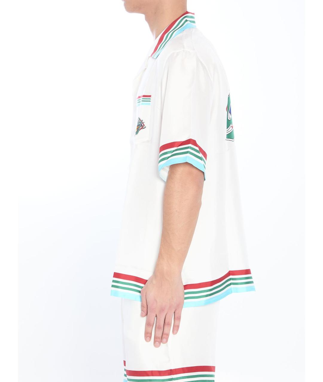 CASABLANCA Белая шелковая кэжуал рубашка, фото 4