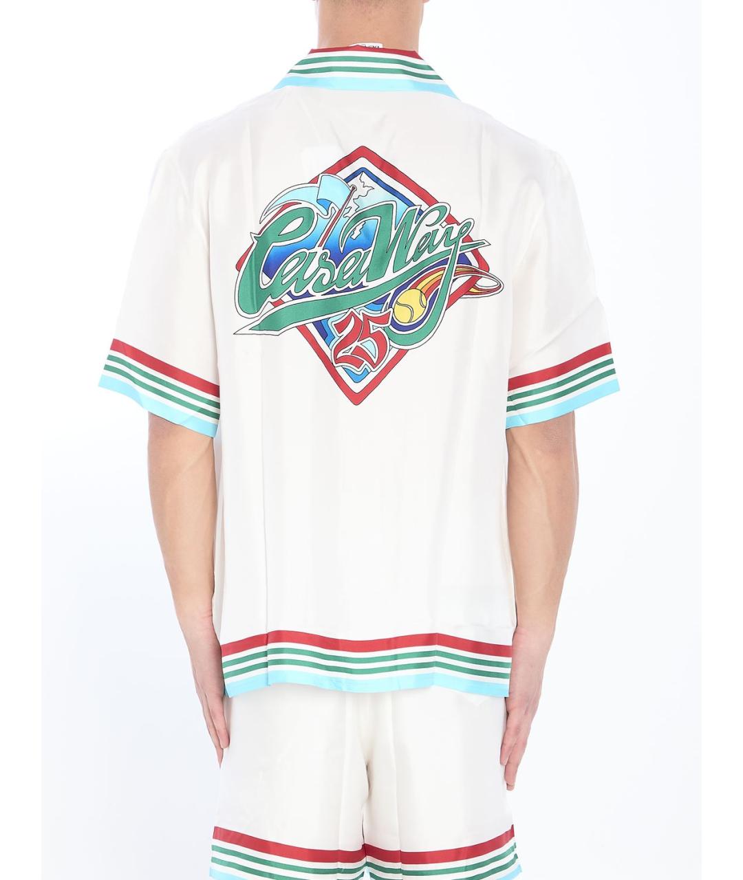 CASABLANCA Белая шелковая кэжуал рубашка, фото 5