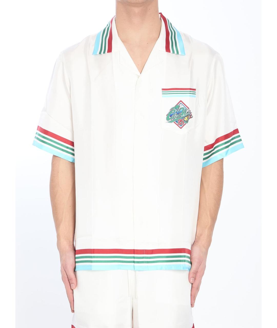 CASABLANCA Белая шелковая кэжуал рубашка, фото 2