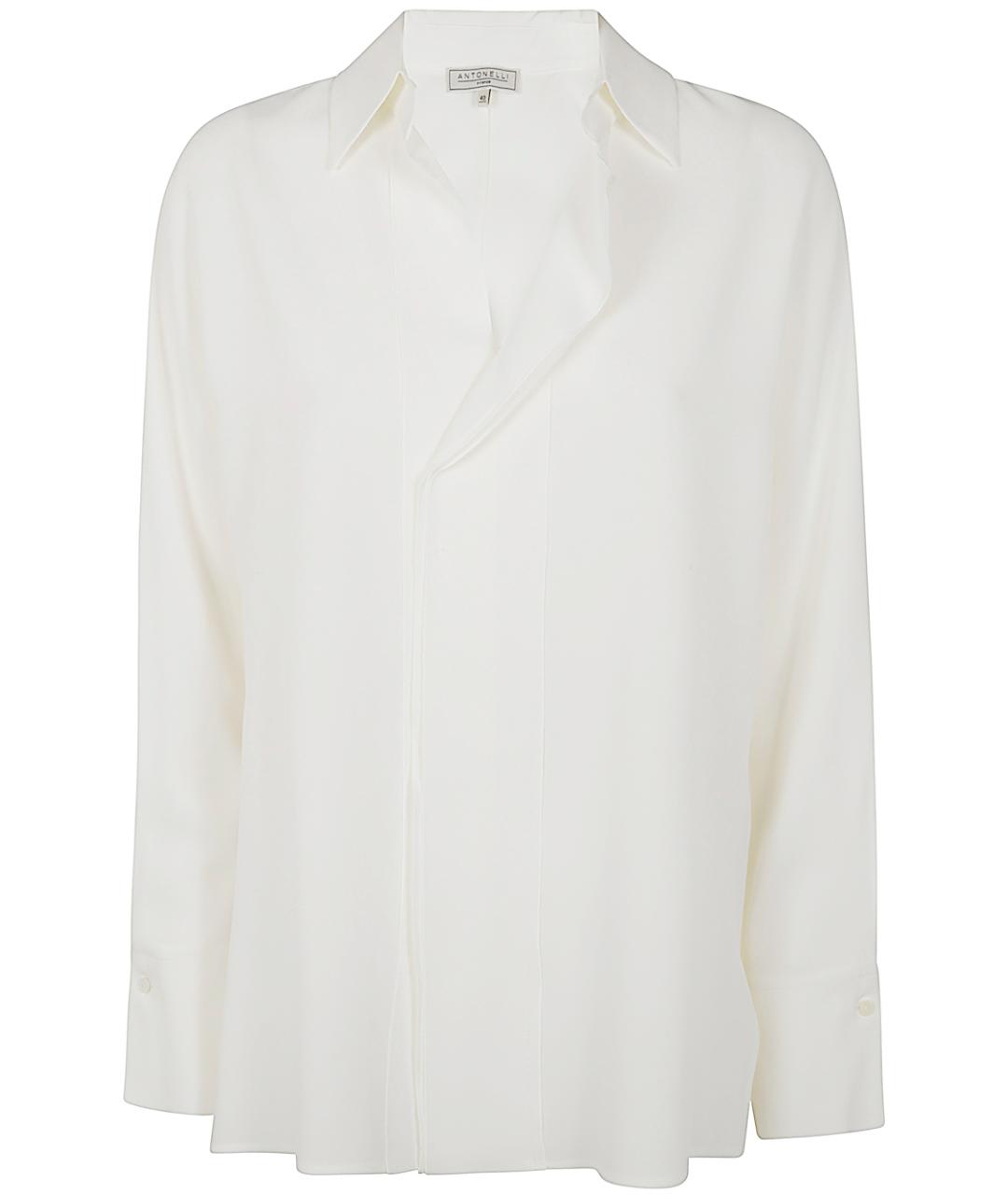 ANTONELLI FIRENZE Белая шелковая рубашка, фото 1