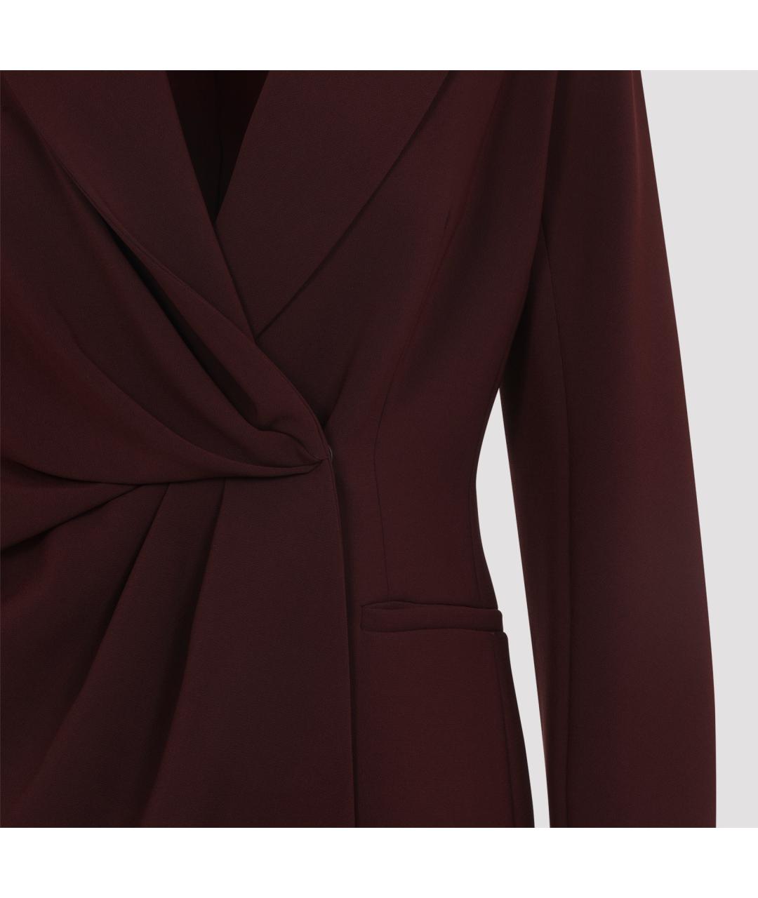 MAX MARA Красный полиэстеровый жакет/пиджак, фото 5