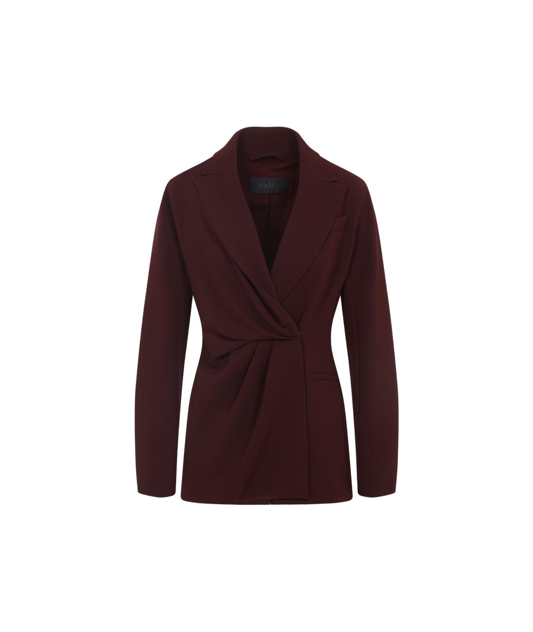 MAX MARA Красный полиэстеровый жакет/пиджак, фото 1