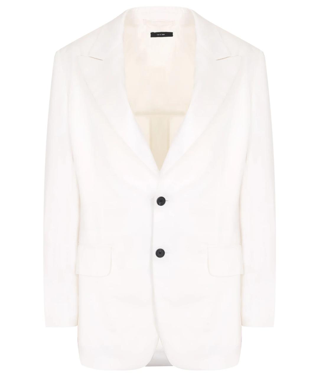 TOM FORD Белый вискозный жакет/пиджак, фото 1