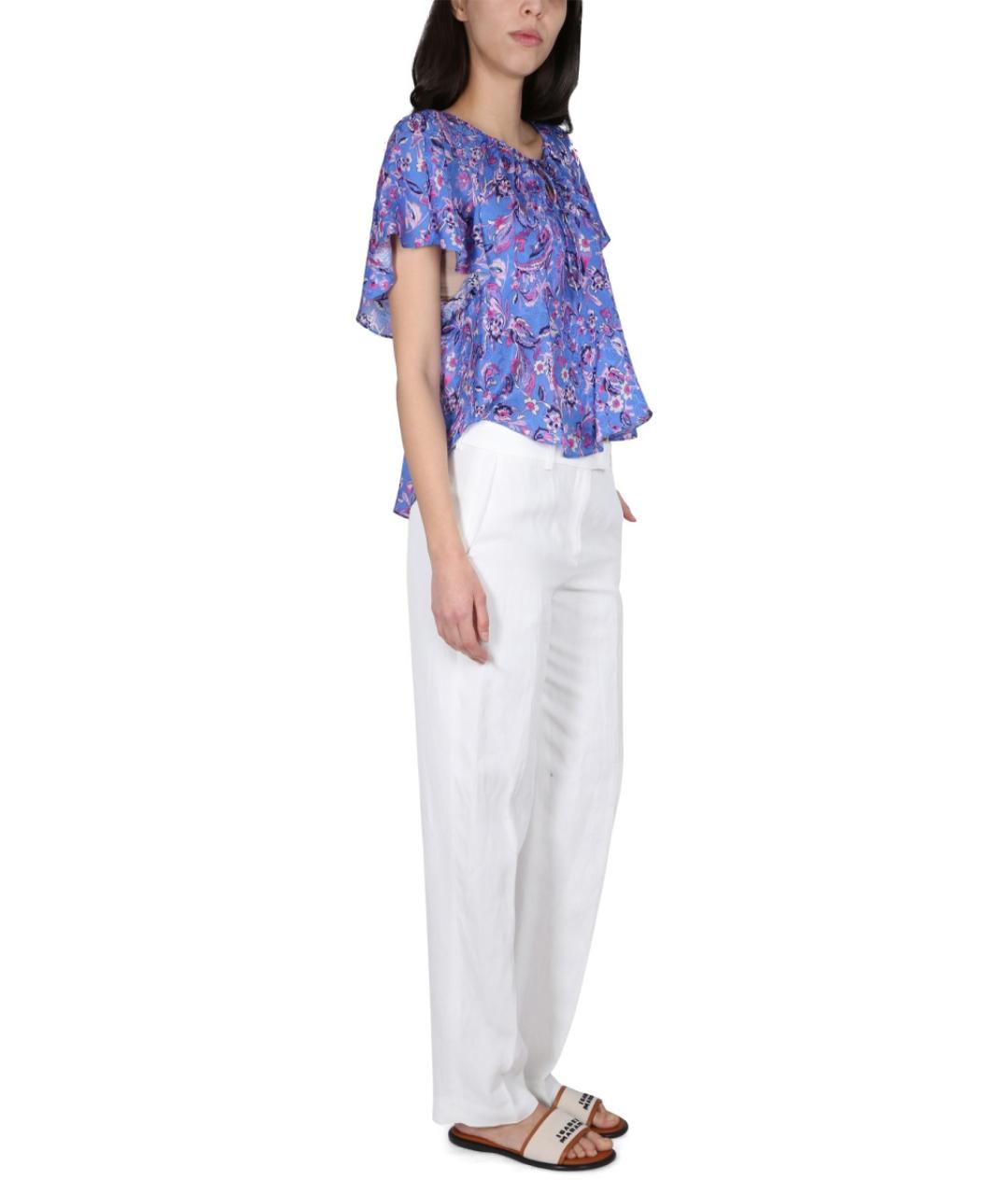 ISABEL MARANT Фиолетовая вискозная блузы, фото 3