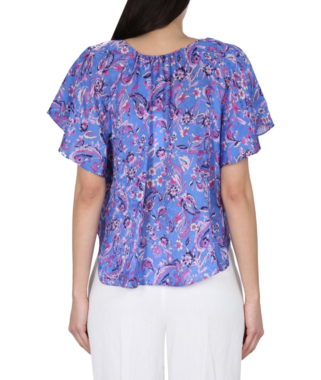 ISABEL MARANT Фиолетовая вискозная блузы, фото 4