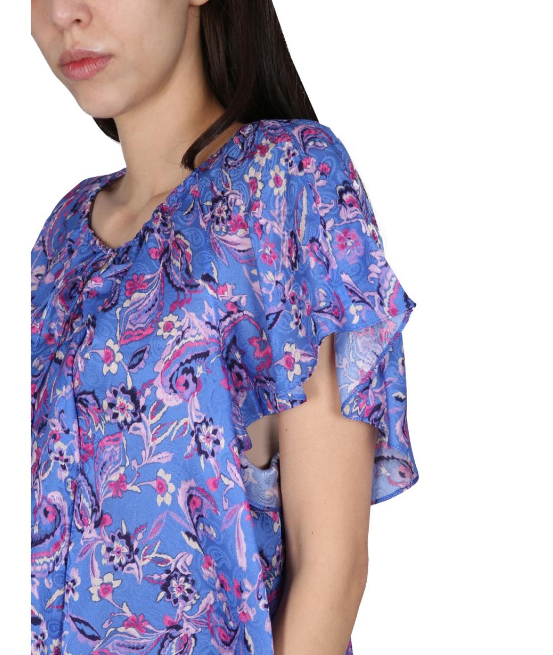 ISABEL MARANT Фиолетовая вискозная блузы, фото 5