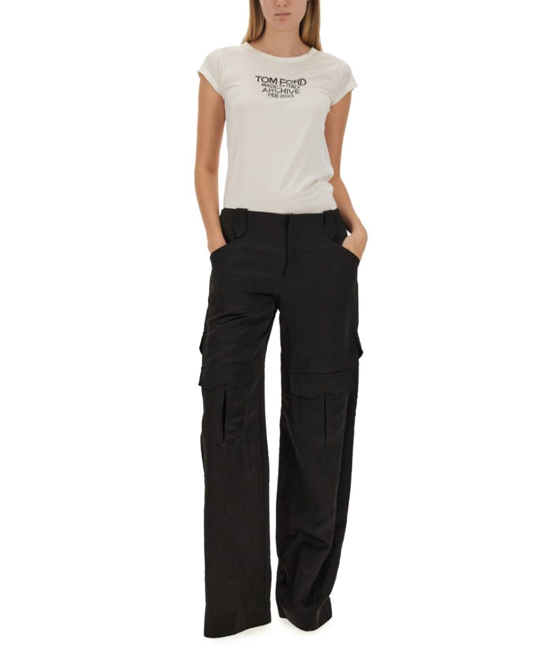 TOM FORD Белая шелковая футболка, фото 3