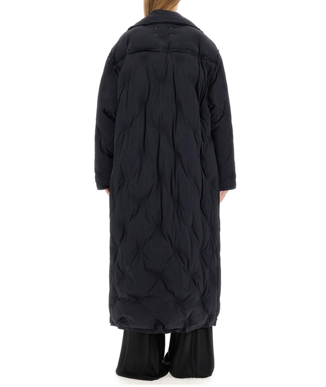 MAISON MARGIELA Черное полиамидовое пальто, фото 4