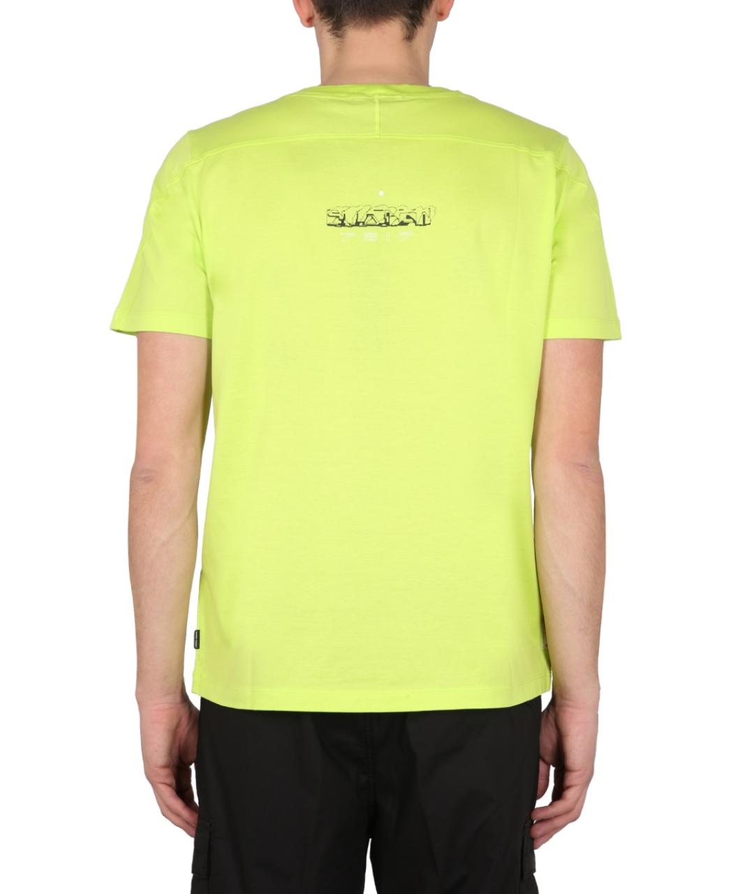 STONE ISLAND SHADOW PROJECT Желтая хлопковая футболка, фото 3