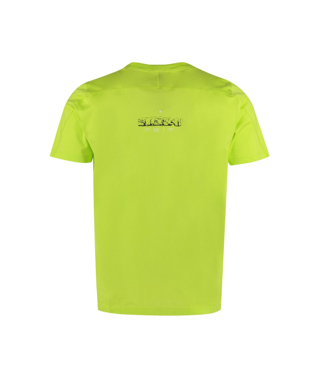 STONE ISLAND SHADOW PROJECT Желтая хлопковая футболка, фото 2