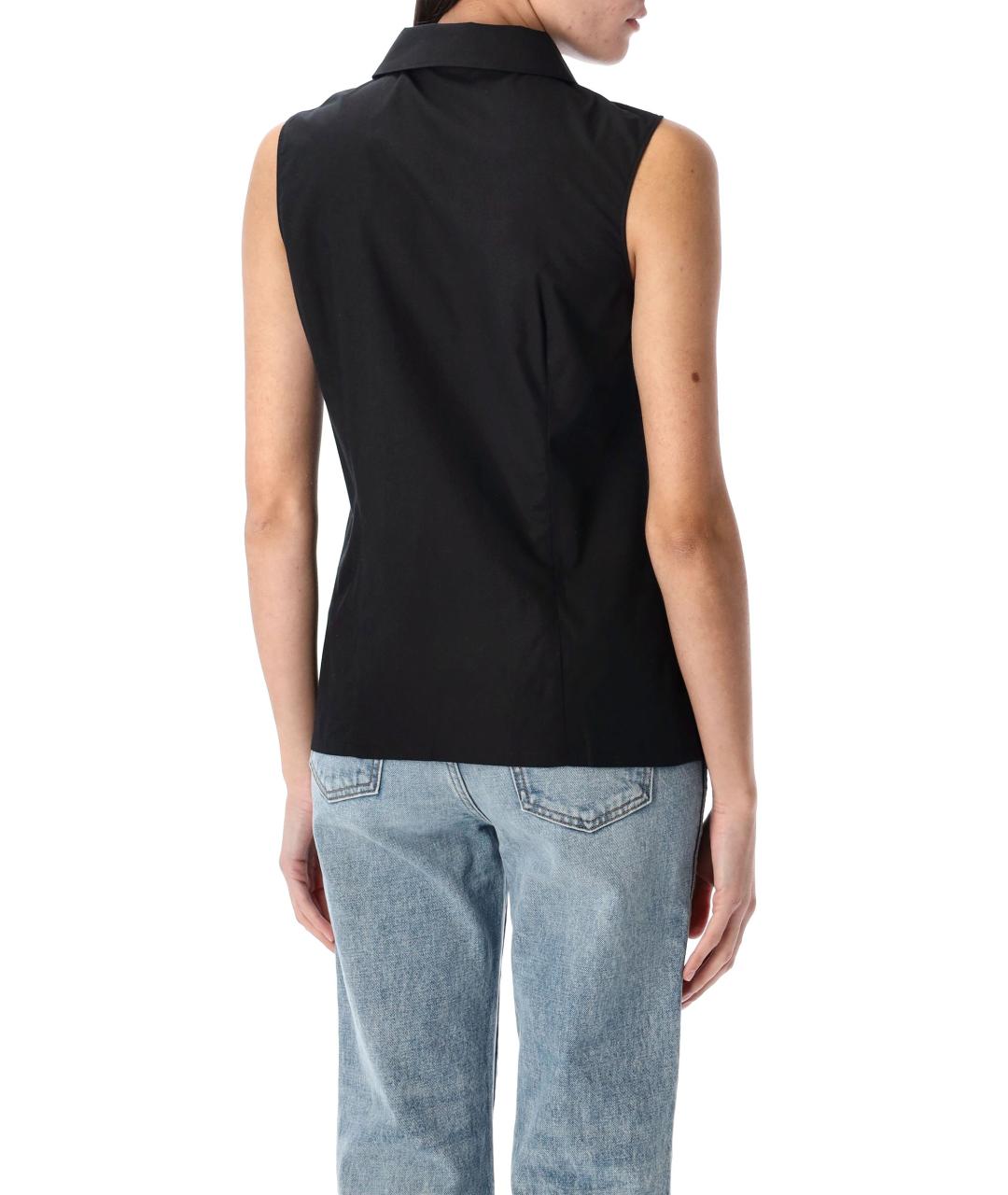 A.P.C. Черный хлопковый жилет, фото 3