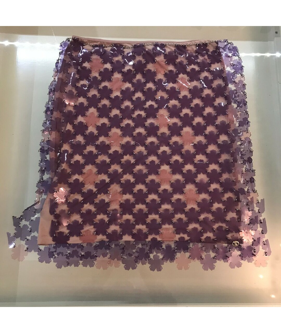 PACO RABANNE Фиолетовая юбка мини, фото 2