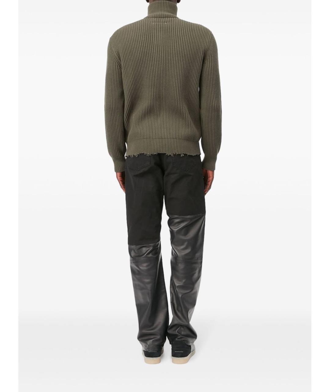 MM6 MAISON MARGIELA Зеленый хлопковый джемпер / свитер, фото 4