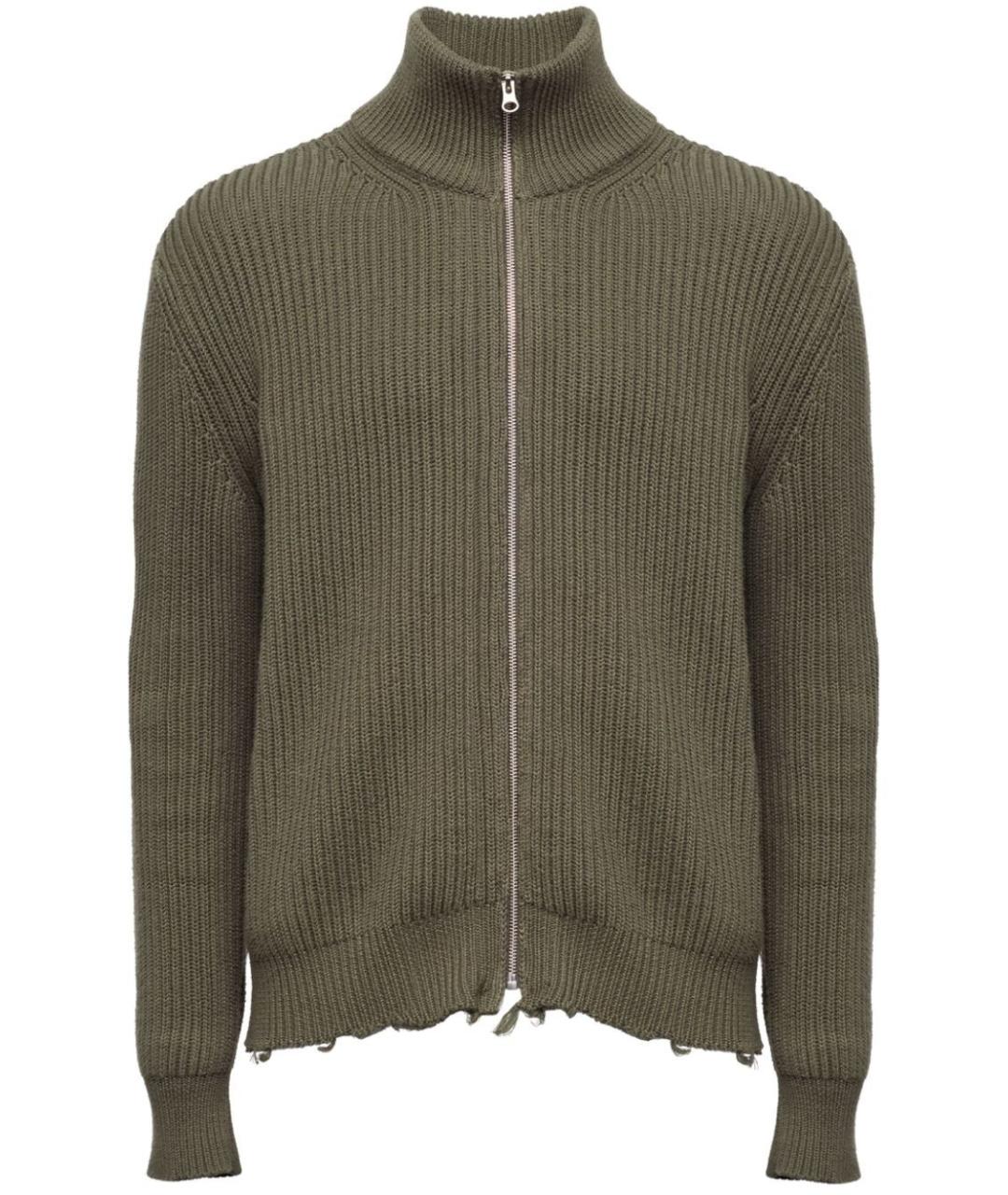 MM6 MAISON MARGIELA Зеленый хлопковый джемпер / свитер, фото 1