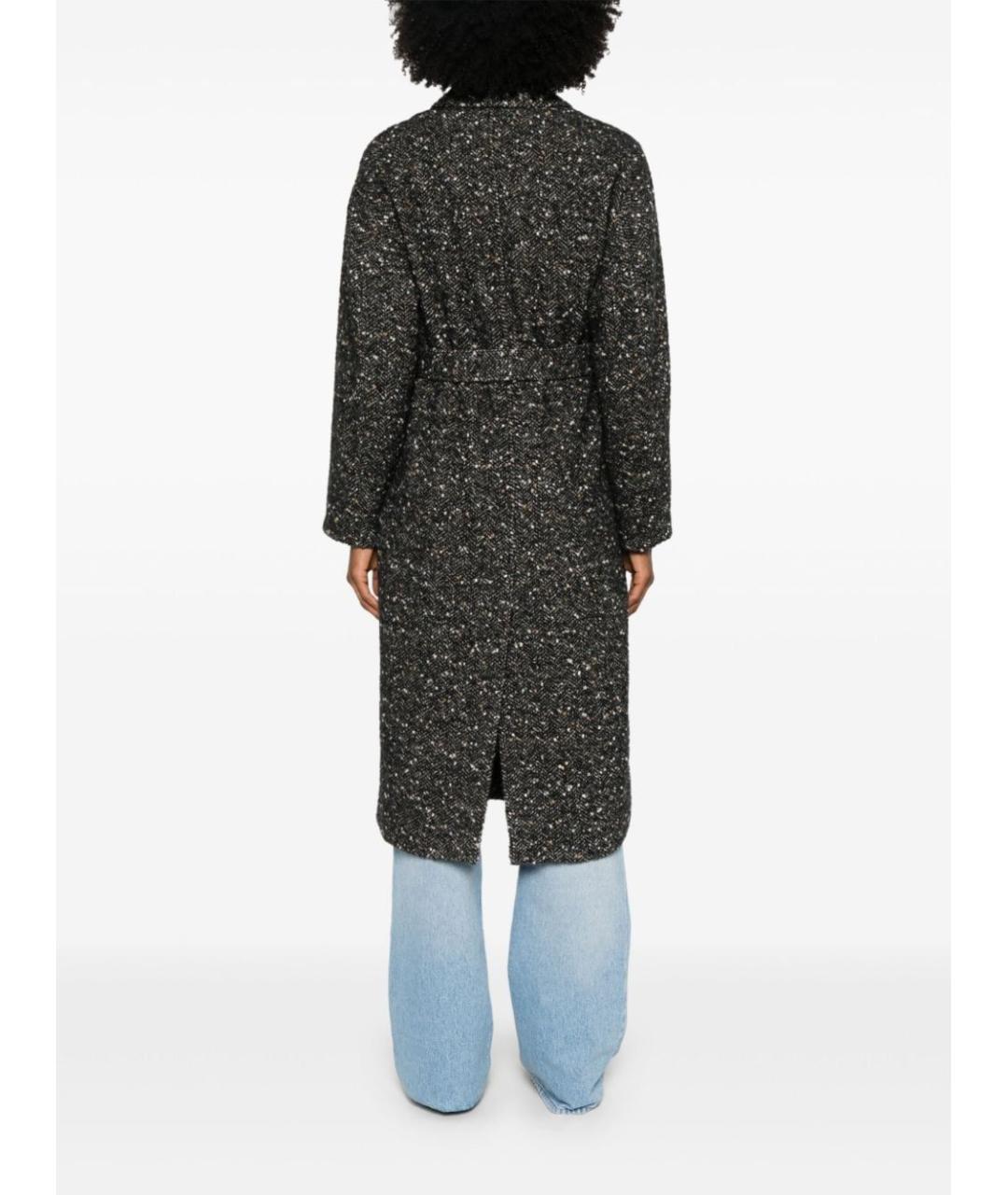 ISABEL MARANT Черное шерстяное пальто, фото 4