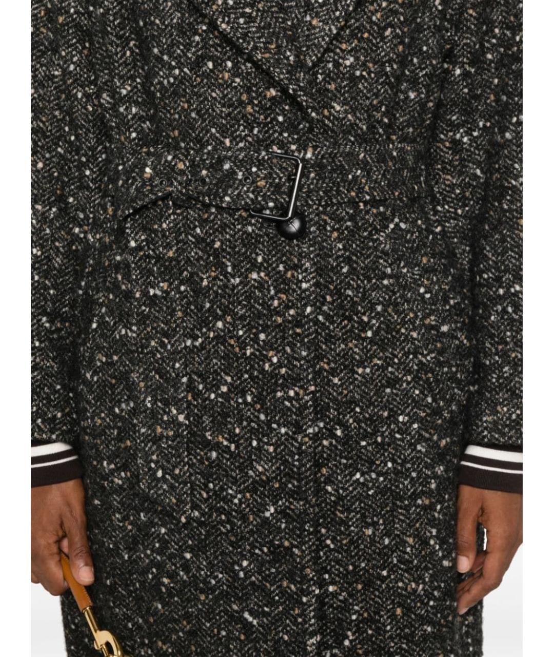 ISABEL MARANT Черное шерстяное пальто, фото 5