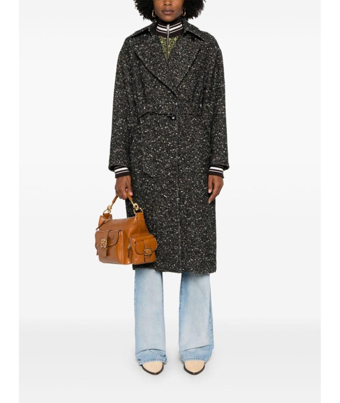 ISABEL MARANT Черное шерстяное пальто, фото 2