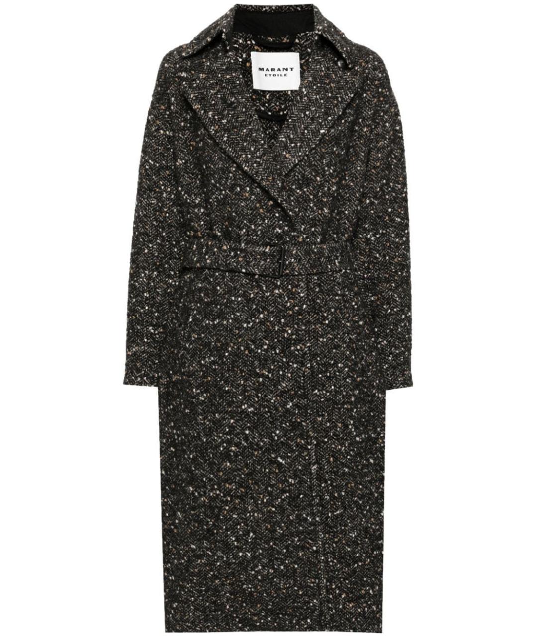 ISABEL MARANT Черное шерстяное пальто, фото 1