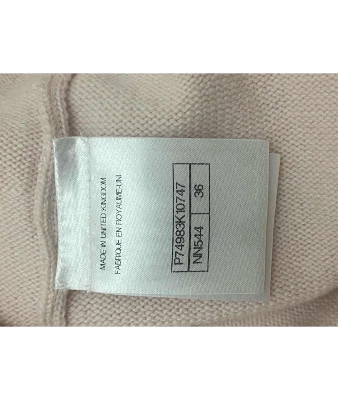 CHANEL Розовый кашемировый джемпер / свитер, фото 5