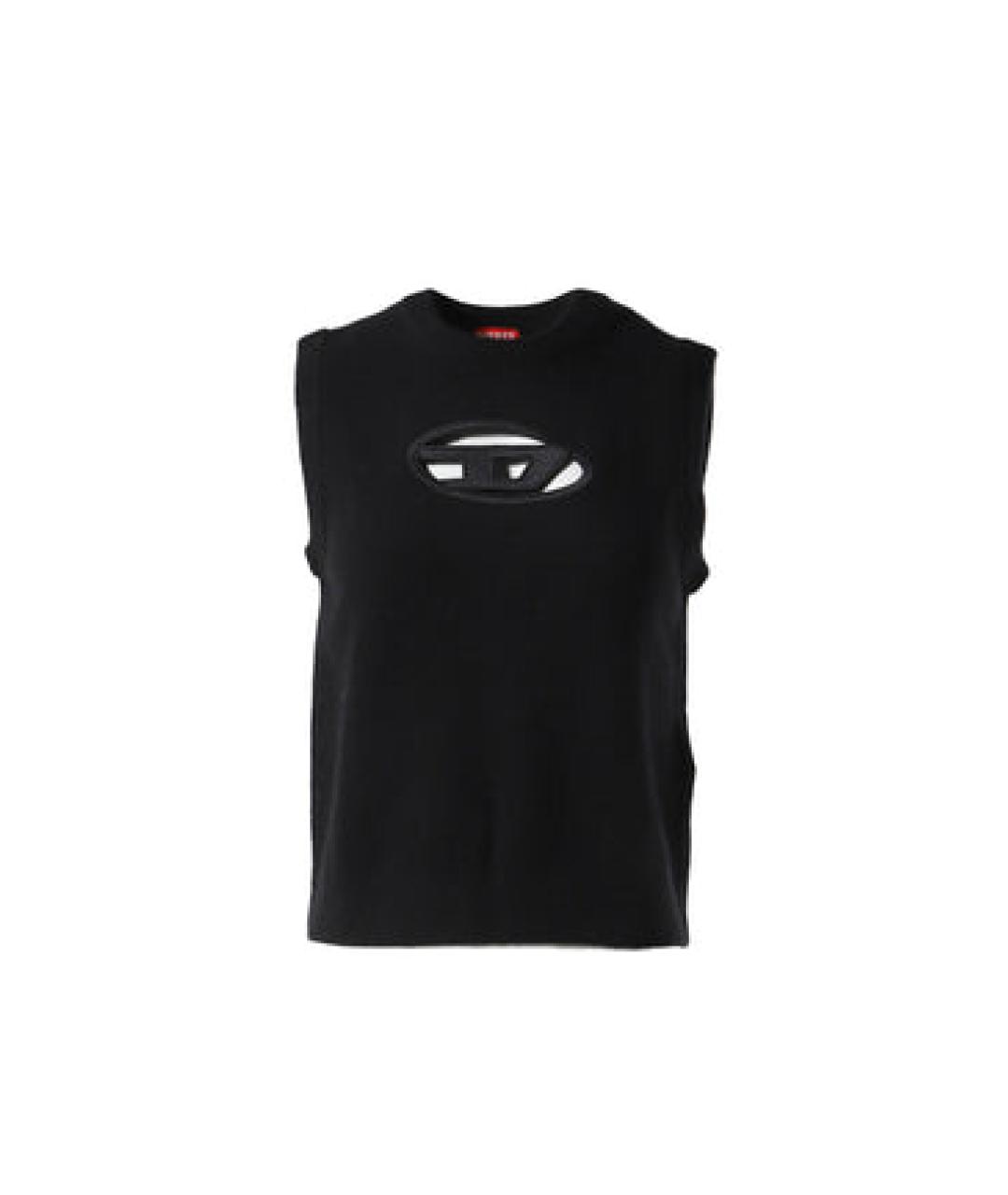 DIESEL Черная шерстяная жилетка, фото 1