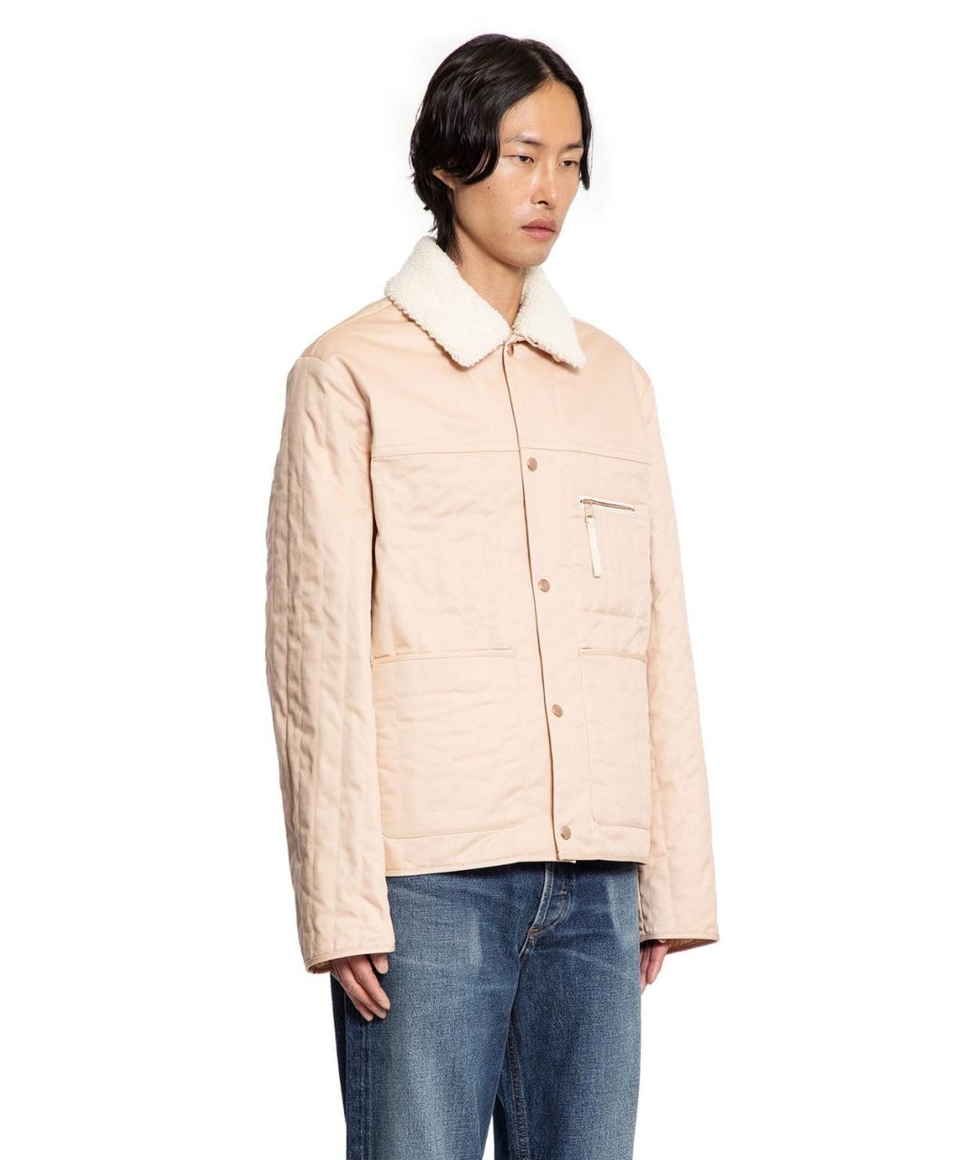 MONCLER Розовая хлопковая куртка, фото 3