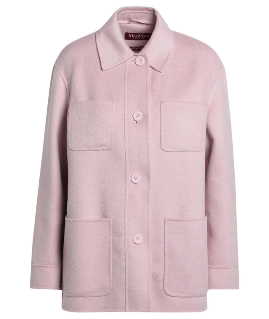 MAX MARA STUDIO Розовая шерстяная куртка, фото 1