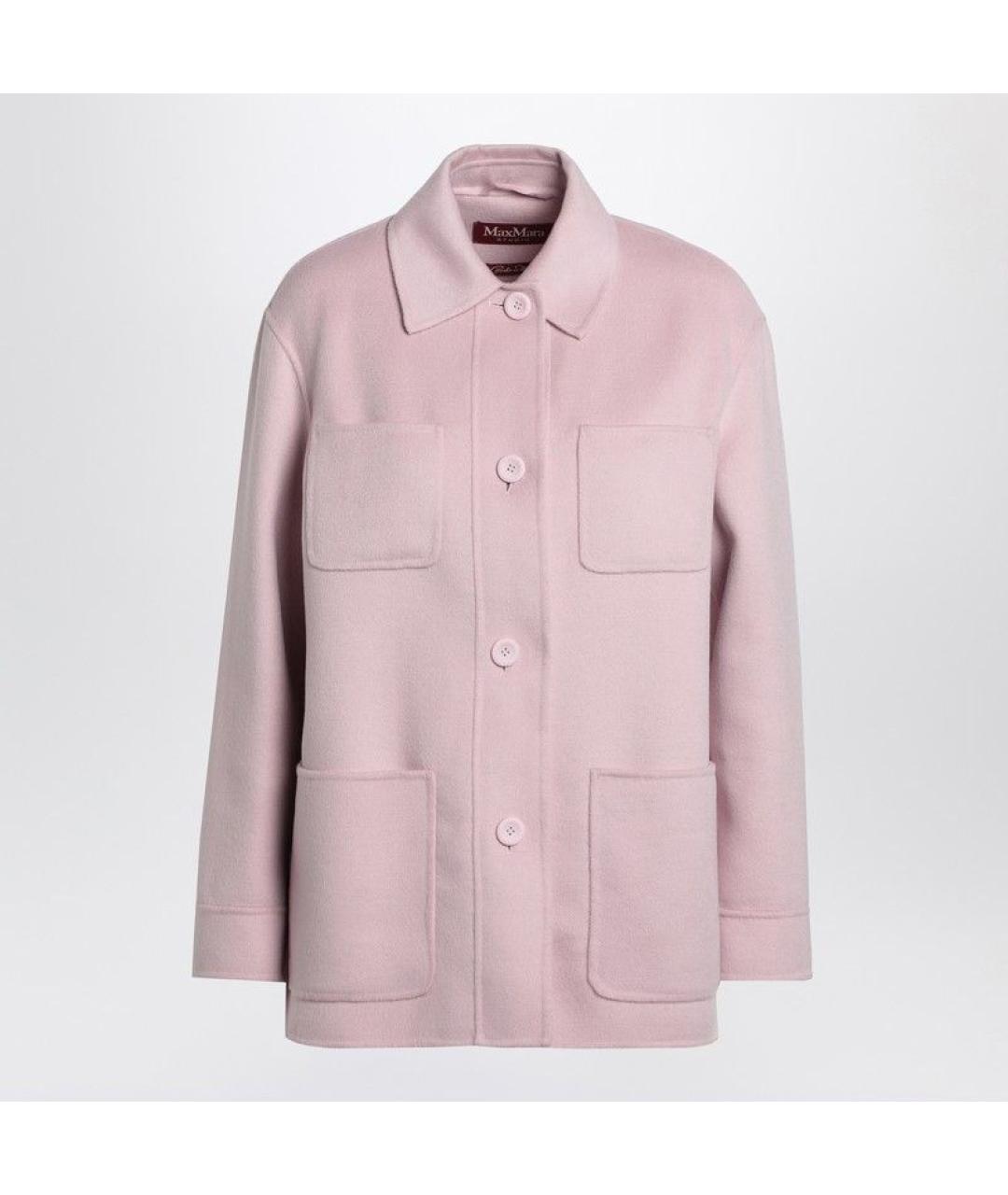 MAX MARA STUDIO Розовая шерстяная куртка, фото 3