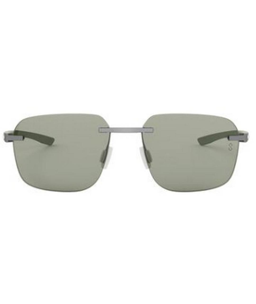 TAG HEUER Зеленые металлические солнцезащитные очки, фото 2