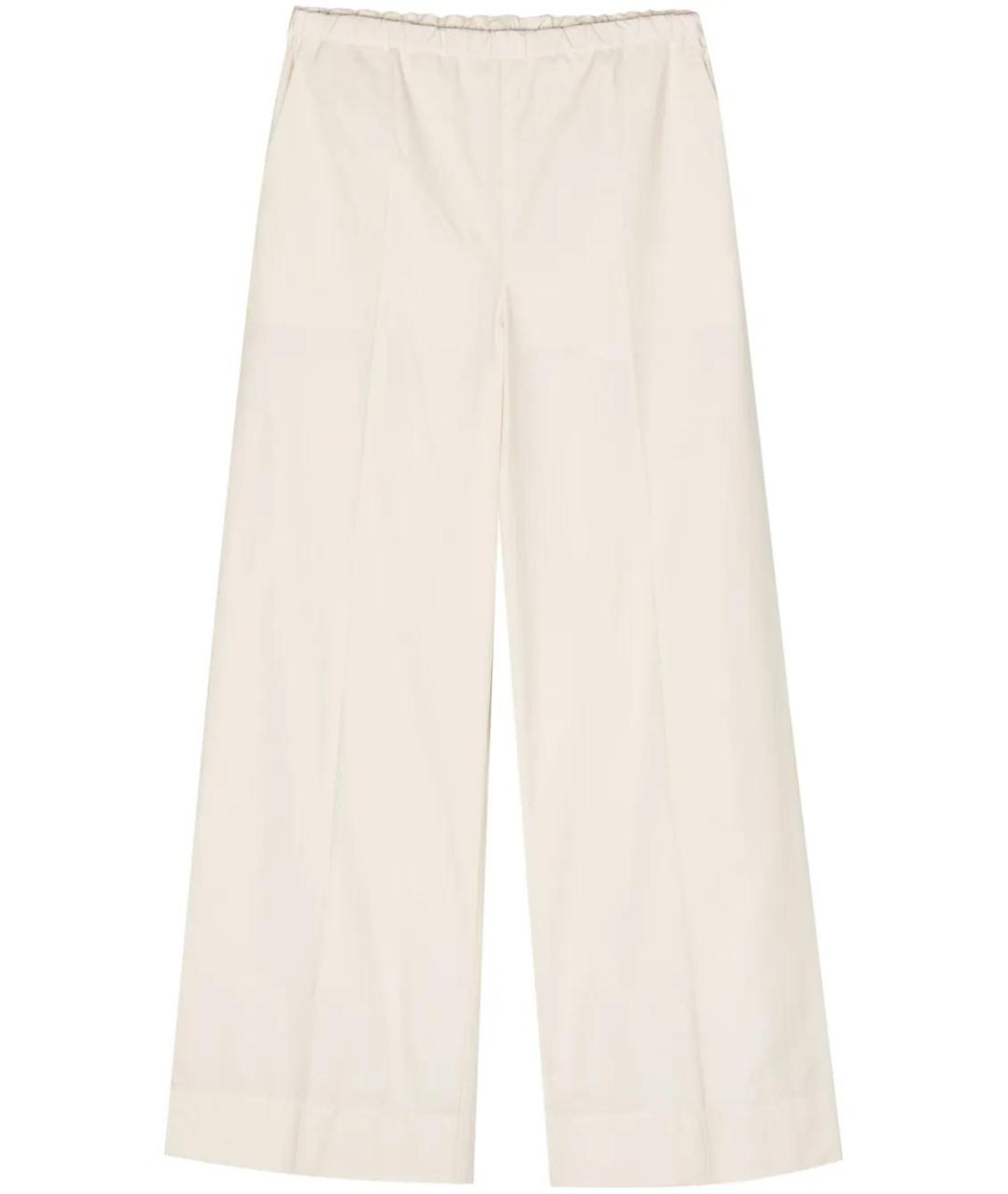 MONCLER Бежевые хлопковые прямые брюки, фото 1