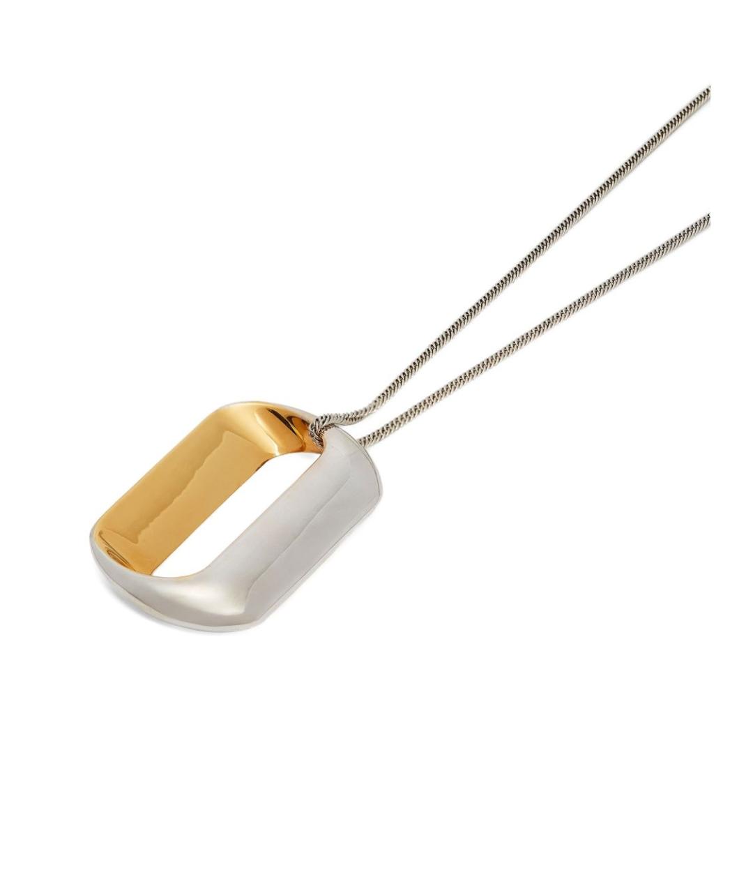 JIL SANDER Серебряное металлическое колье, фото 3