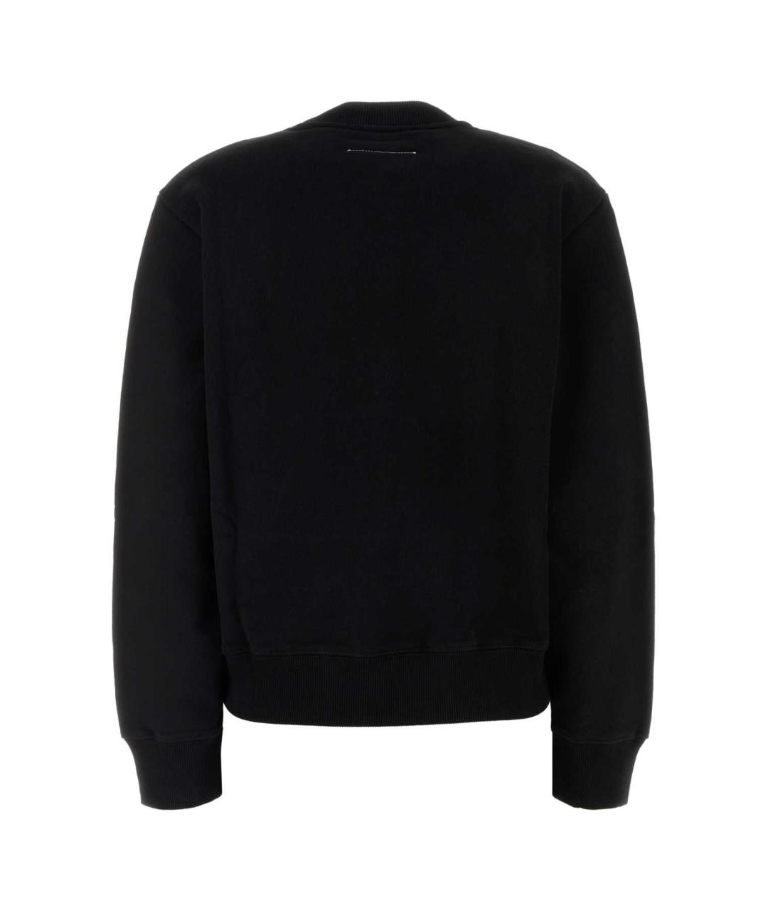 MM6 MAISON MARGIELA Черный хлопковый джемпер / свитер, фото 2