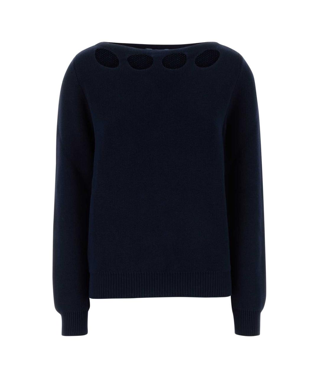 PRADA Синий хлопковый джемпер / свитер, фото 1