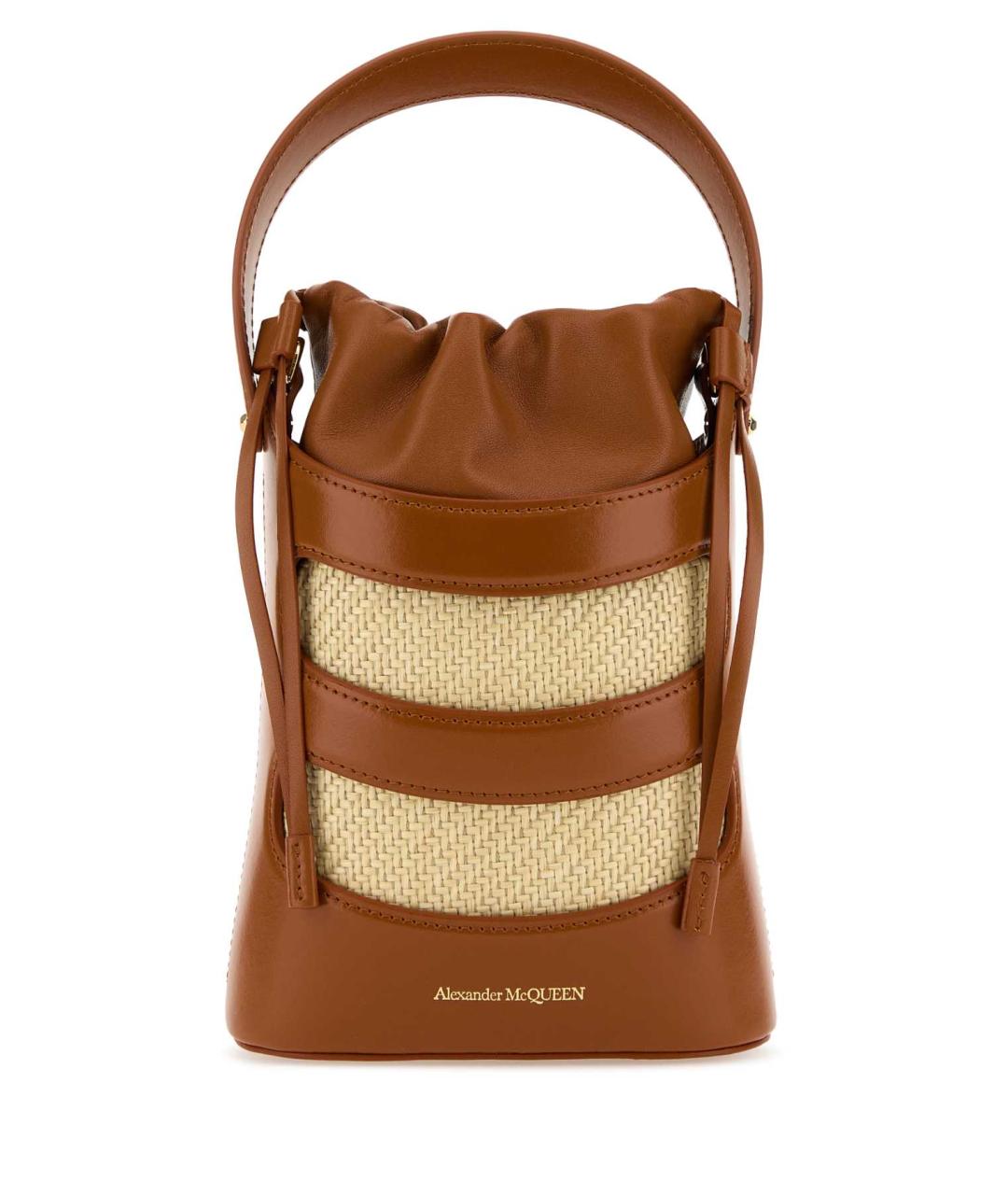 ALEXANDER MCQUEEN Мульти кожаная сумка с короткими ручками, фото 1