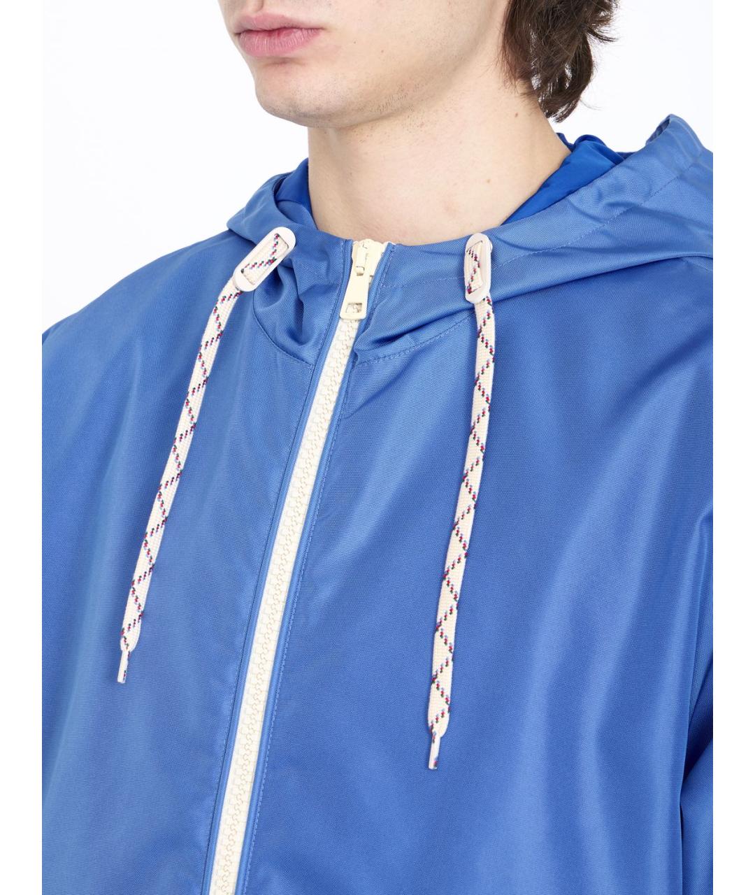 GUCCI Голубая полиамидовая куртка, фото 5