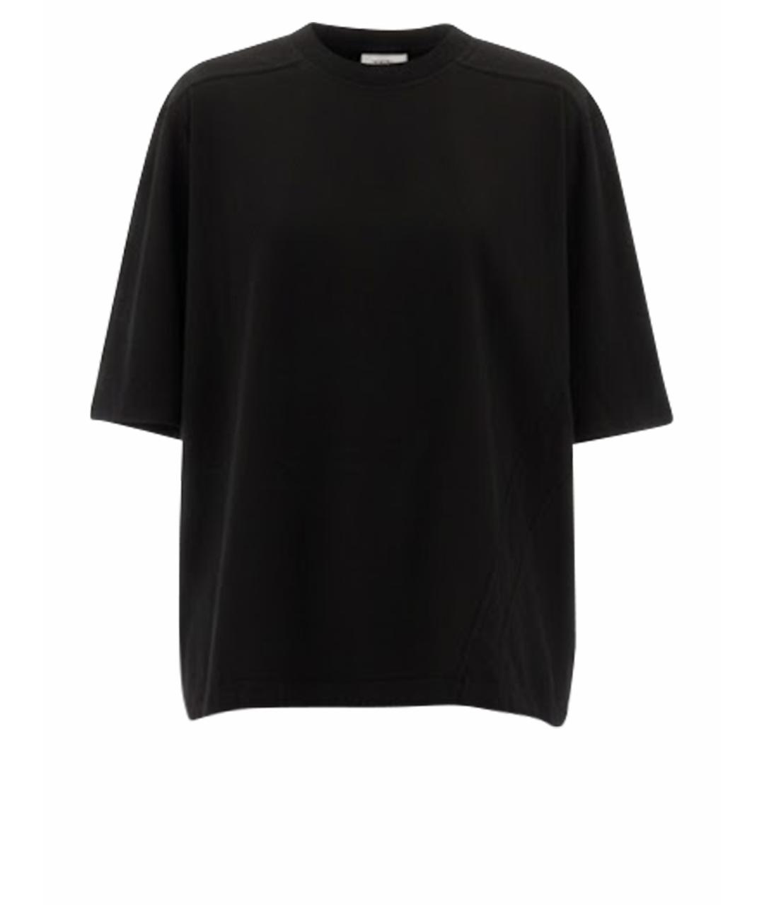 RICK OWENS DRKSHDW Черная хлопковая футболка, фото 1