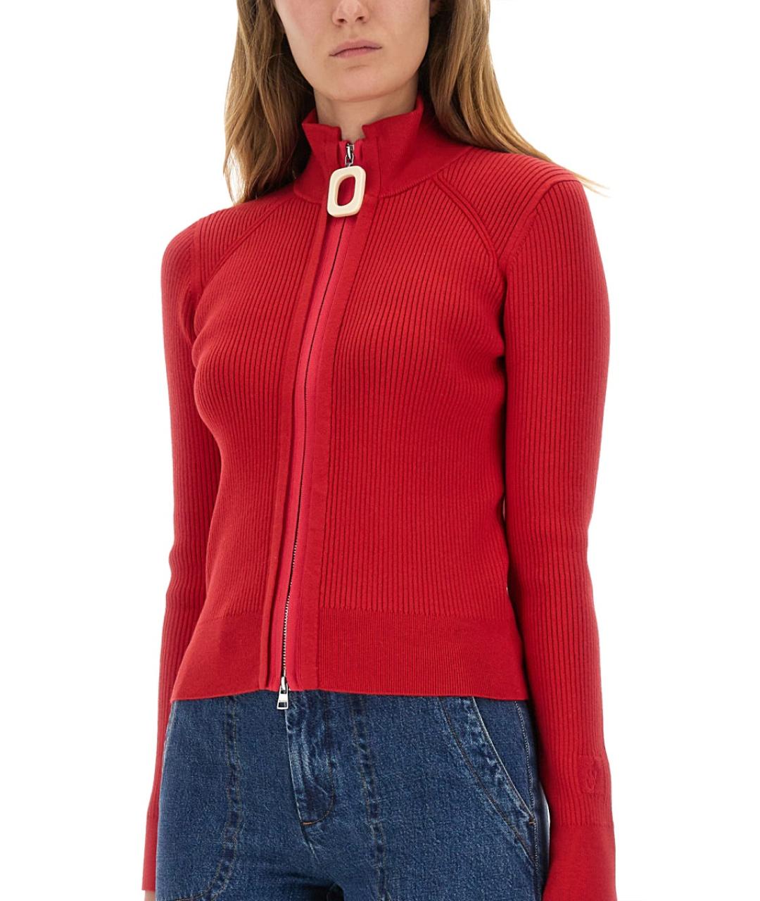 J.W.ANDERSON Красный хлопковый кардиган, фото 5