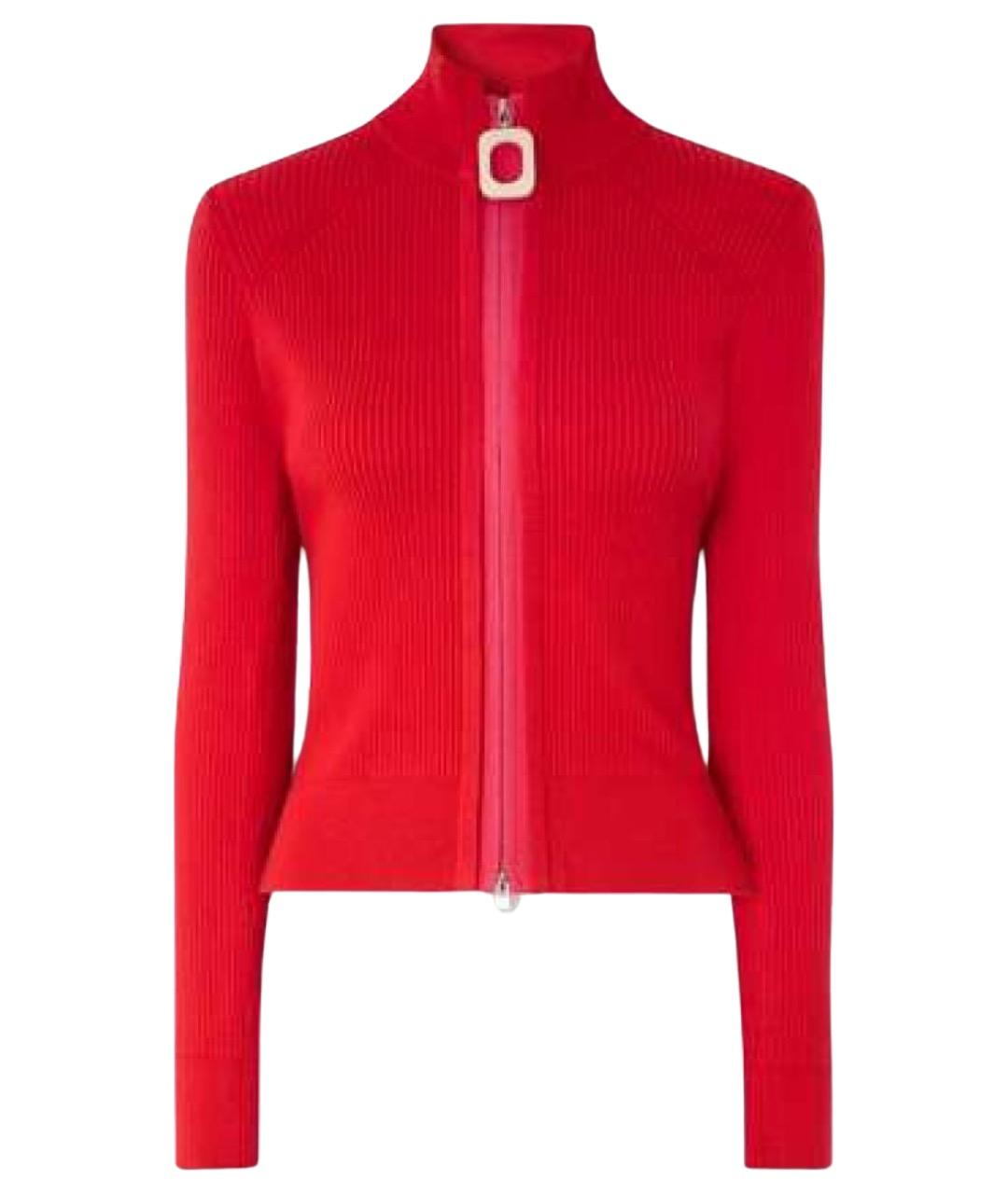 J.W.ANDERSON Красный хлопковый кардиган, фото 1