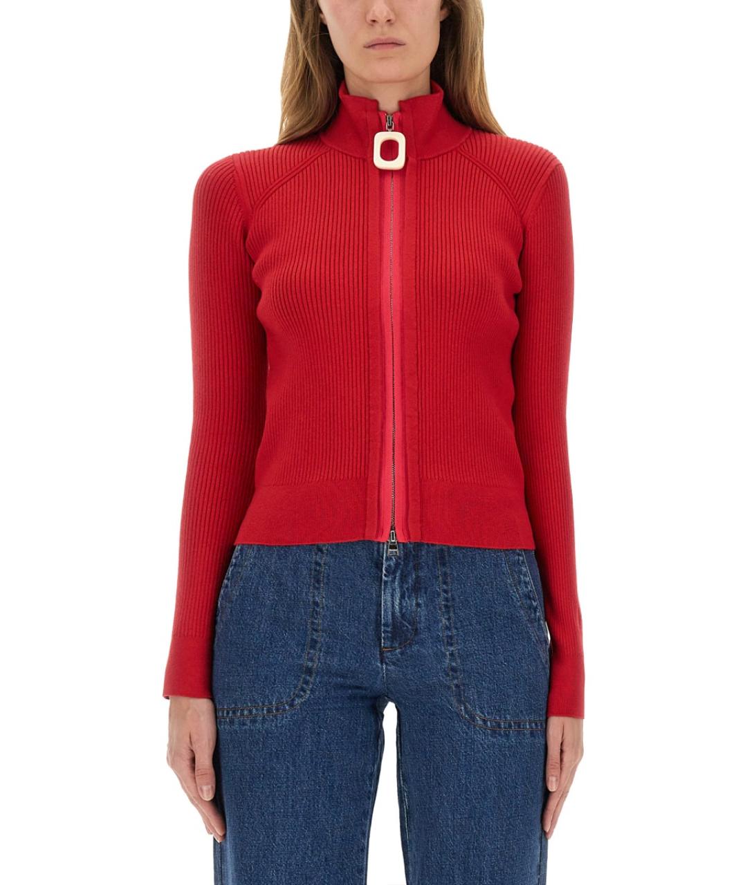 J.W.ANDERSON Красный хлопковый кардиган, фото 2