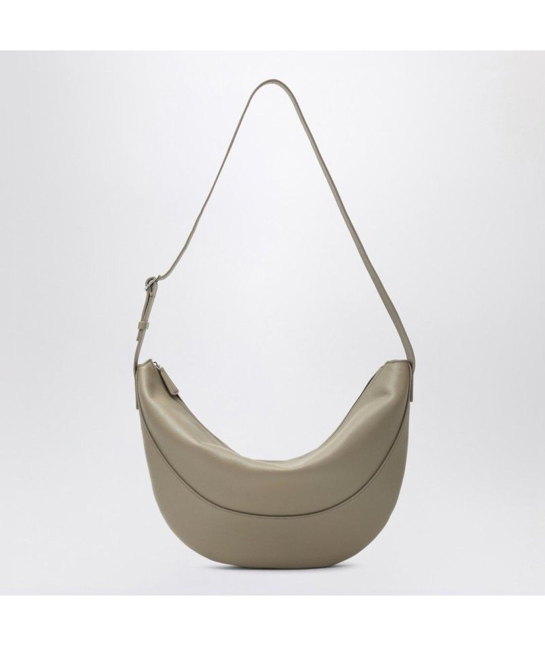 THE ROW Бежевая кожаная сумка через плечо, фото 3