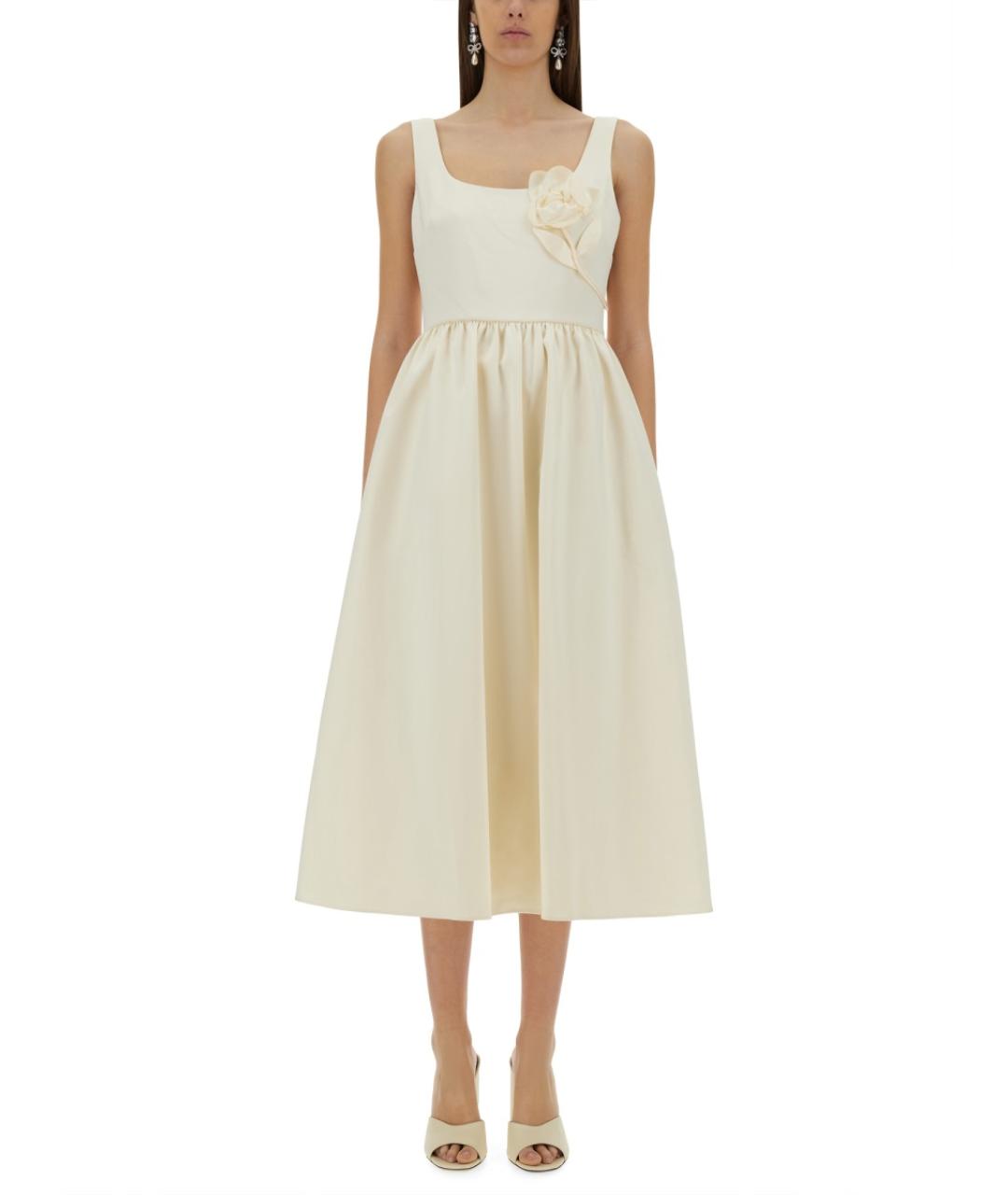 SELF-PORTRAIT Белое полиэстеровое повседневное платье, фото 4