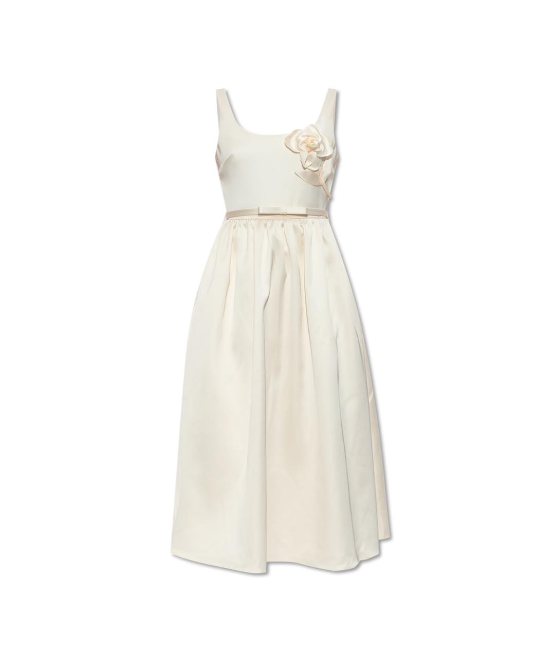 SELF-PORTRAIT Белое полиэстеровое повседневное платье, фото 1