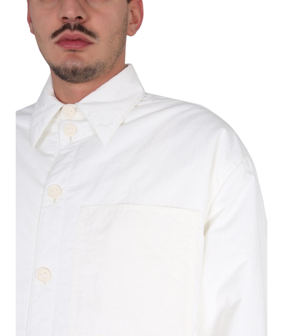 BOTTEGA VENETA Белая полиамидовая куртка, фото 4