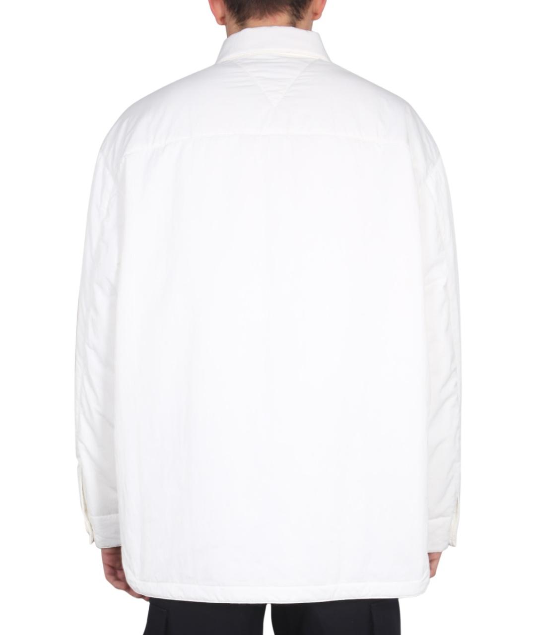 BOTTEGA VENETA Белая полиамидовая куртка, фото 3