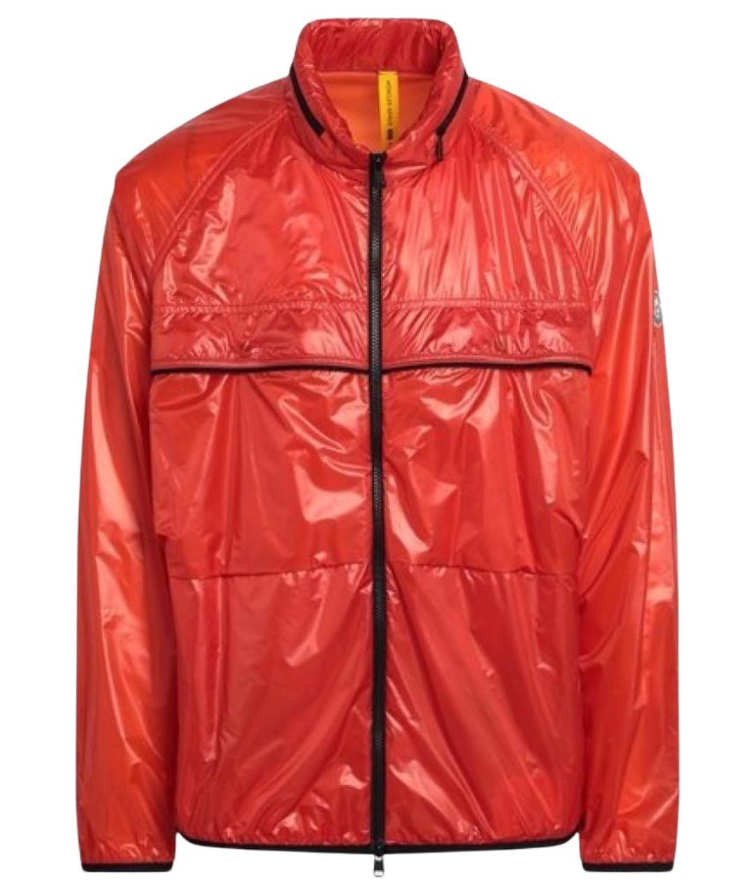 MONCLER Оранжевая полиамидовая куртка, фото 1